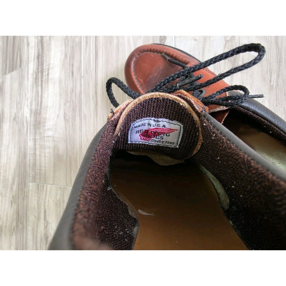 Red Wing Moc Toe Oxford Shoes Mens 10 Brown Leather - Picture 9 of 11